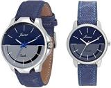 Analogue Men & Women's Watch Multicolour Dial Blue Colored Strap Pack Of 2