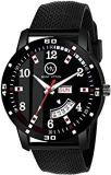 Analogue Men's Watch Black Dial Black Colored Strap