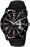 Analogue Men's Watch Multicolour Dial Black Colored Strap