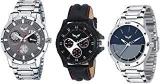 Analogue Multicolor Dial Combo Of 3 Men's & Boy's Watch Vl 1111 1112 1113