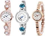 Analogue Multicolour Dial Women's Watch, Combo Pack Of 3