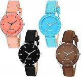 Analogue Multicolour Dial Women's Watch Pack Of 4