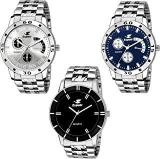 Analogue Stainless Steel Multicolor Dial For Boy's & Men's Watch Combo 109 Espoir Bah