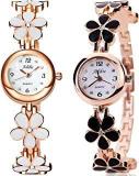 Analogue White Dial Women's Watches Combo Of 2