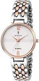 Analogue Women's Watch White Dial Silver Coloured Strap