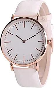 Generic Analogue Women's Watch White Dial White Colored Strap