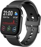 AQFIT AQFIT W11 Smartwatch IP68 Waterproof Fitness Tracker | 1.4 Inch Full Touch Screen Display | Upto 10 Days Battery Life | 4.2 Bluetooth | For Men And Women Black