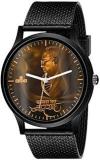 AROA Watch For DR Baba Saheb AMBEDKAR New Status Model : 1388 Black Metal Analog Black Strap Watch Gold Dial Stylish Watch For Boys