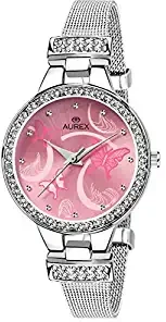 Analog Pink Dial Women's and Girl's Watch AX LR501 PKC