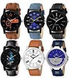 BEARDO Pack Of 6 Multicolour Analog Analog Watch For Men And Boys