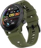 BeatXP Duke Rugged 1.43 Round Super AMOLED Bluetooth Calling Smart Watch, Functional Crown, 466*466px, 60Hz Refresh Rate, AI Voice Assistance, 100+ Sports Modes, 24/7 Health Monitoring Army Green