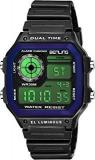 Benling Digital Unisex Watch Black Dial Green Colored Strap