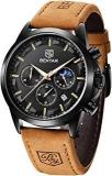 BENYAR Chronograph Men's Watch Brown Dial Brown Colored Strap