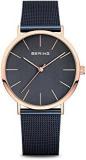 BERING Analog Blue Dial Unisex's Watch 13436 367