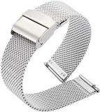 BIG SHOT Unisex Stainless Steel Bracelet Strap Mesh Replacement Watch Band, Watch Parts & Accessories, Wristwatch Bands