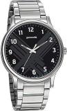 Black Dial Analog Watch For Men NR77105SM02W