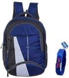 BLUTECH Blue Stylish New Casual Backpack | Laptop Bag | College Bag | School Bag Fast Selling+LED Blue Colour Free