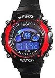 BLUTECH Digital Sports Black & Red Unisex Watch 7 Lights Good Gift For Kids