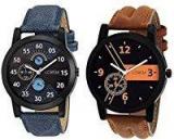 BOBO BIRD New Designer & Stylish Leather Belt Combo Analogue Watch For Men LR01 02 Pack Of 2 BB W014