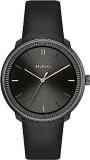 BOSS Hugo Fluid Analog Unisex Watch 1520024 Black Dial Black Colored Strap