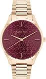 Calvin Klein Iconic Analog Burgundy Dial Unisex's Watch 25200169