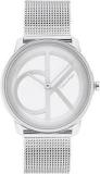 Calvin Klein Iconic MESH Analog Silver Dial Unisex's Watch 25200032