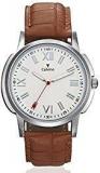 Calvino Sweat Proof Analogue White Dial Men's Watch V2M_Cgas_1412118Rmn_Brownwhite