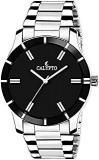 CALYPTO Silver Chain With Black Dial Analog Wrist Watch For Boys/Men