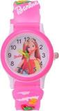 CARDINAL Unisex Plastic Pink Barbie Kid's Analogue Watch Good Gifting Watch