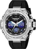 Carlington Analog Digital Sports Watch: Chronograph, Dual Time, Alarm, Stopwatch, Water Resistant, Shock Resistant, Back Light Display The Perfect Watch For Men And Boys CT9107