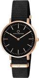 Carlington Iconic Analog Womens Watch With Nylon Strap CT 2045 Black