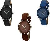 CARTNEY Analogue Black Dial Combo Of 3 Girl's Watch CTYG3B