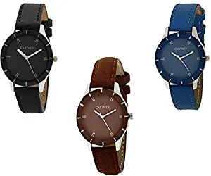 CARTNEY Analogue Black Dial Combo of 3 Girl's Watch CTYG3B