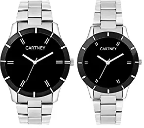 CARTNEY Analogue Black Dial Men and Women Watch Couple Watch CTYPR BK1