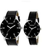 Cartney Combo Of 2 Analogue Black Dial Mens And Womens Watches Mw3321