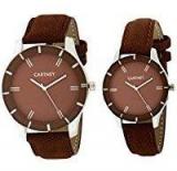 Cartney Combo Of 2 Analogue Brown Dial Mens And Womens Watches We234553