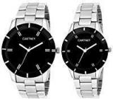 CARTNEY Solid Analogue Black Dial Men And Women Watch Couple Watch CTPAR 1