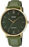 Casio Analogue Men's Watch Green Dial Green Colored Strap