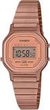 Casio Digital Rose Gold Dial Women's Watch LA 11WR 5ADF