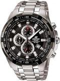 Casio Edifice Analog Black Dial Silver Band Stainless Steel Men Watch EF 539D 1AVDF ED369