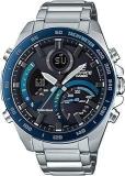 Casio Edifice Analog Digital Black Dial Silver Band Stainless Steel Men Watch ECB 900DB 1BDR EX500