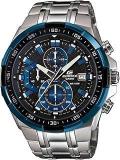 Casio Edifice EFR 539D 1A2VUDF Black Analog Dial Silver Stainless Steel Band Men's Watch Chronograph 100M Water Resistant EX190