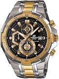 Casio EDifice EFR 539SG 1AVUDF Black Analog Dial Dual Tone Stainless Steel Band Men's Watch Chronograph 100M Water Resistant EX188