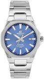 Casio Edifice EFR S108D 2AVUDF Blue Analog Dial Silver Stainless Steel Band Men's Watch Slim Case Sapphire Glass ED602