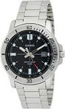 Casio Enticer Analog Black Dial Men's Watch MTP VD01D 1EVUDF, A1362, Silver