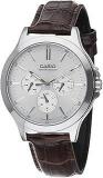 Casio Enticer Analog White Dial Men's Watch MTP V300L 7AUDF, A1177, Silver