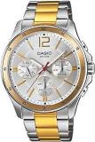 Casio Enticer Men's Analog Silver Dial Watch MTP 1374HSG 7AVIF A1653