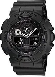 G Shock Analog Digital Black Dial Men's Watch GA 100 1A1DR G270