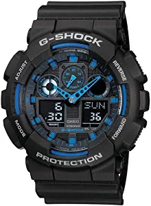 G Shock Analog Digital Blue Dial Men's Watch GA 100 1A2DR G271