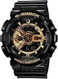 Casio G Shock GA 110GB 1ADR Black & Gold Analog Digital Dial Black Resin Strap Men's Watch Shock and 200M Water Resistant G339